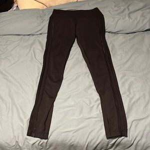 High waisted, sheer side paneled Lululemon leggings